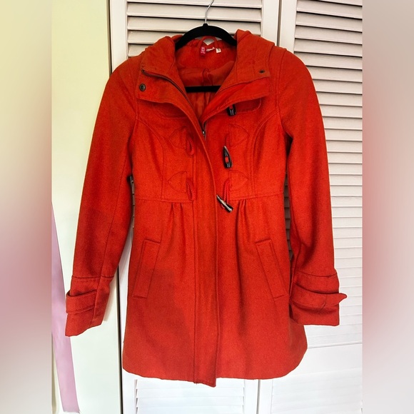 EUC H&M Pumpkin Spice Wool Coat - Picture 6 of 8